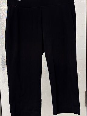 Women’sLand’s End Black Stretch Casual Crop Pants